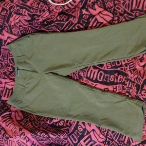 New York & Company Olive Straight Leg Pants